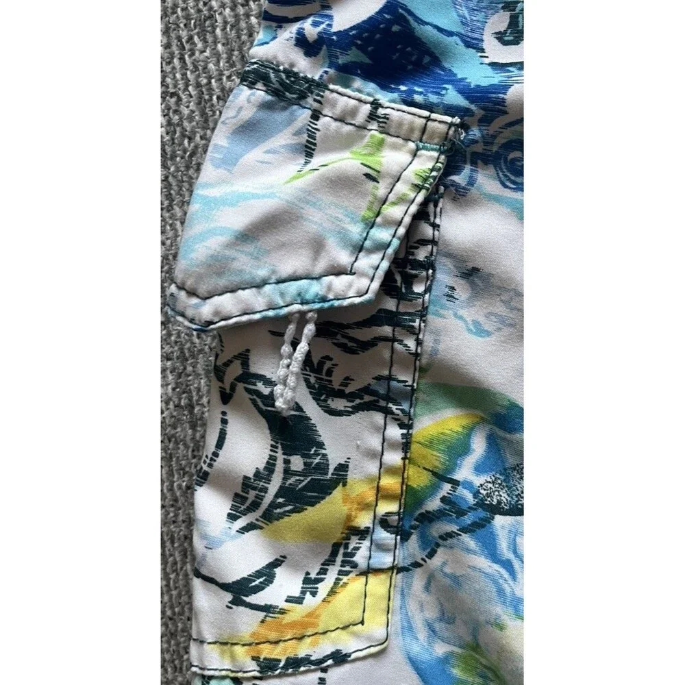 Captain Morgan Boardshort Mens 38 XL Drawstring Mesh Lined Swim Trunks